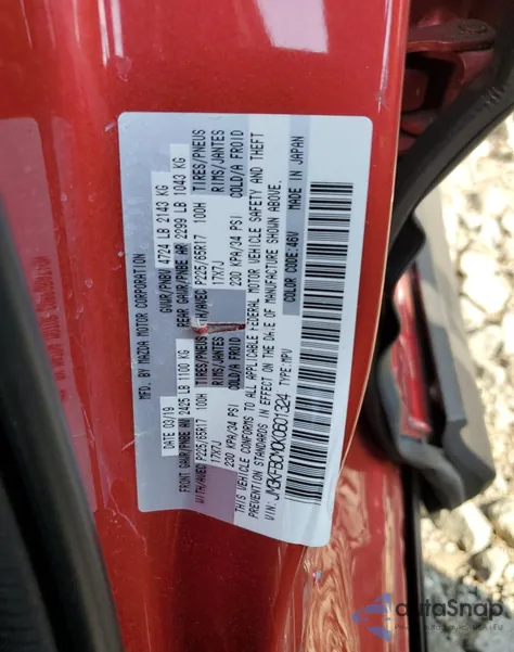 2019 Mazda Cx-5 Touring z USA, uszkodzony, nr VIN JM3KFBCM0K0601324